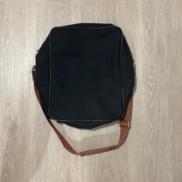 Samsonite Black Mini Bag With Brown Strap - Like New - Picture 2 of 4